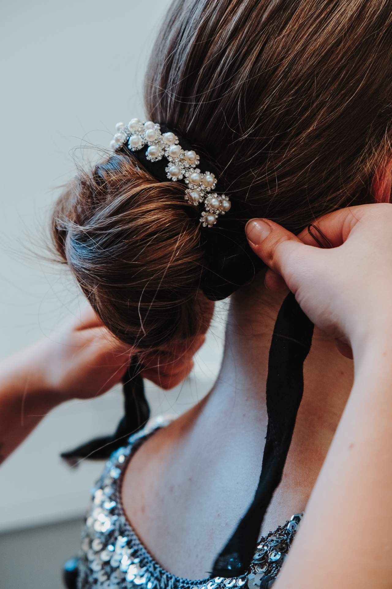 Brautstyling Training während der Make up Ausbildung