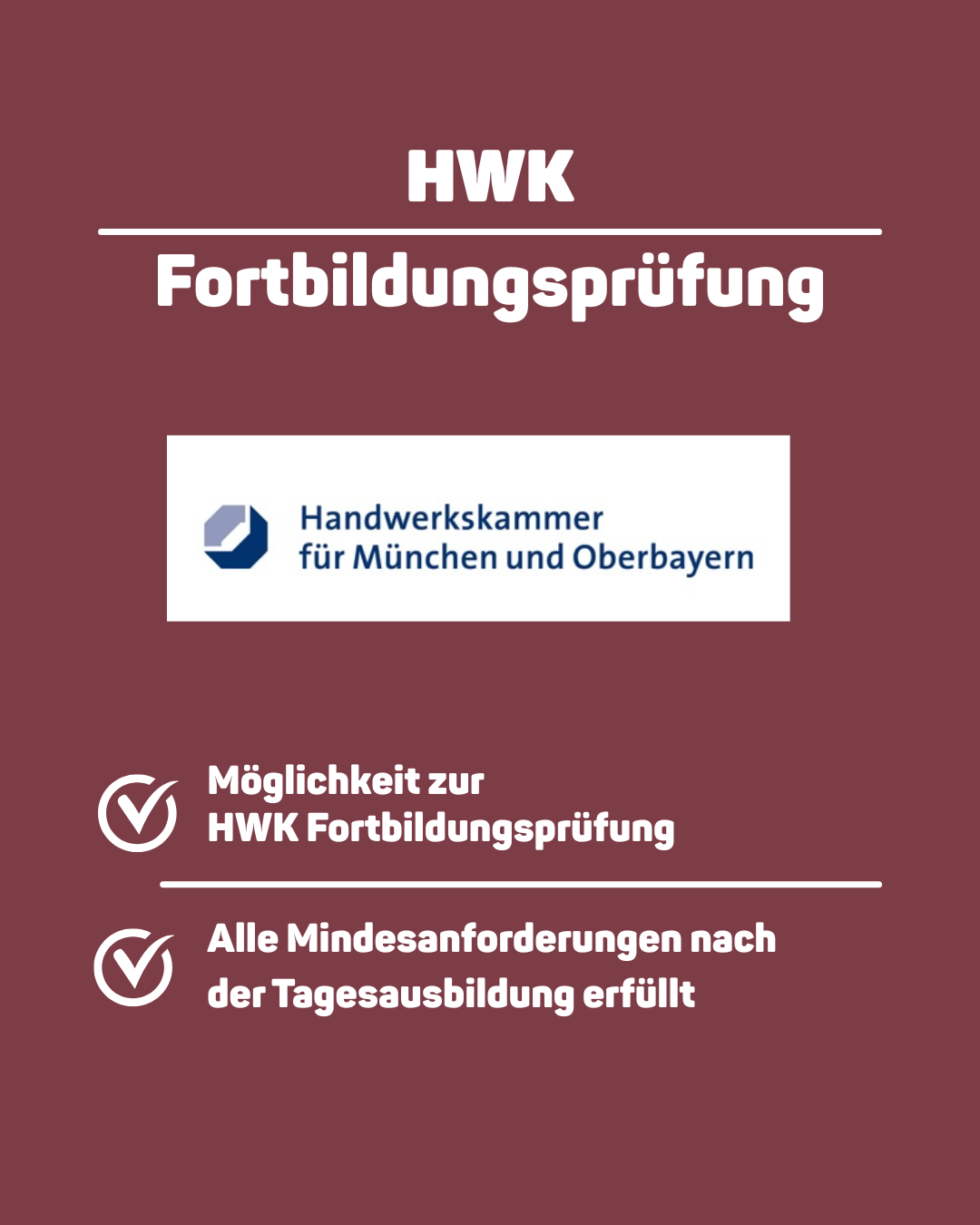 HWK Geprüfte Make-up Schule in München