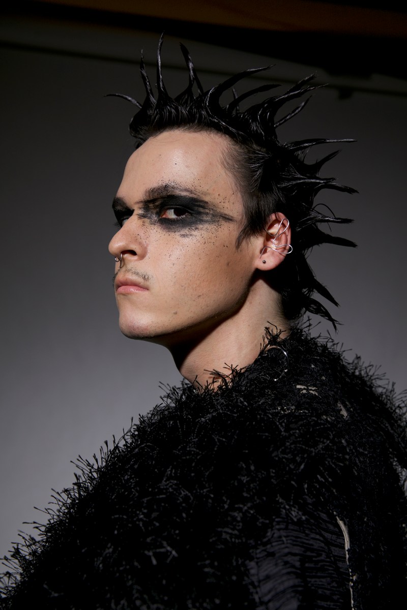 Model-Look von der Fashionshow der Meisterschule für Mode